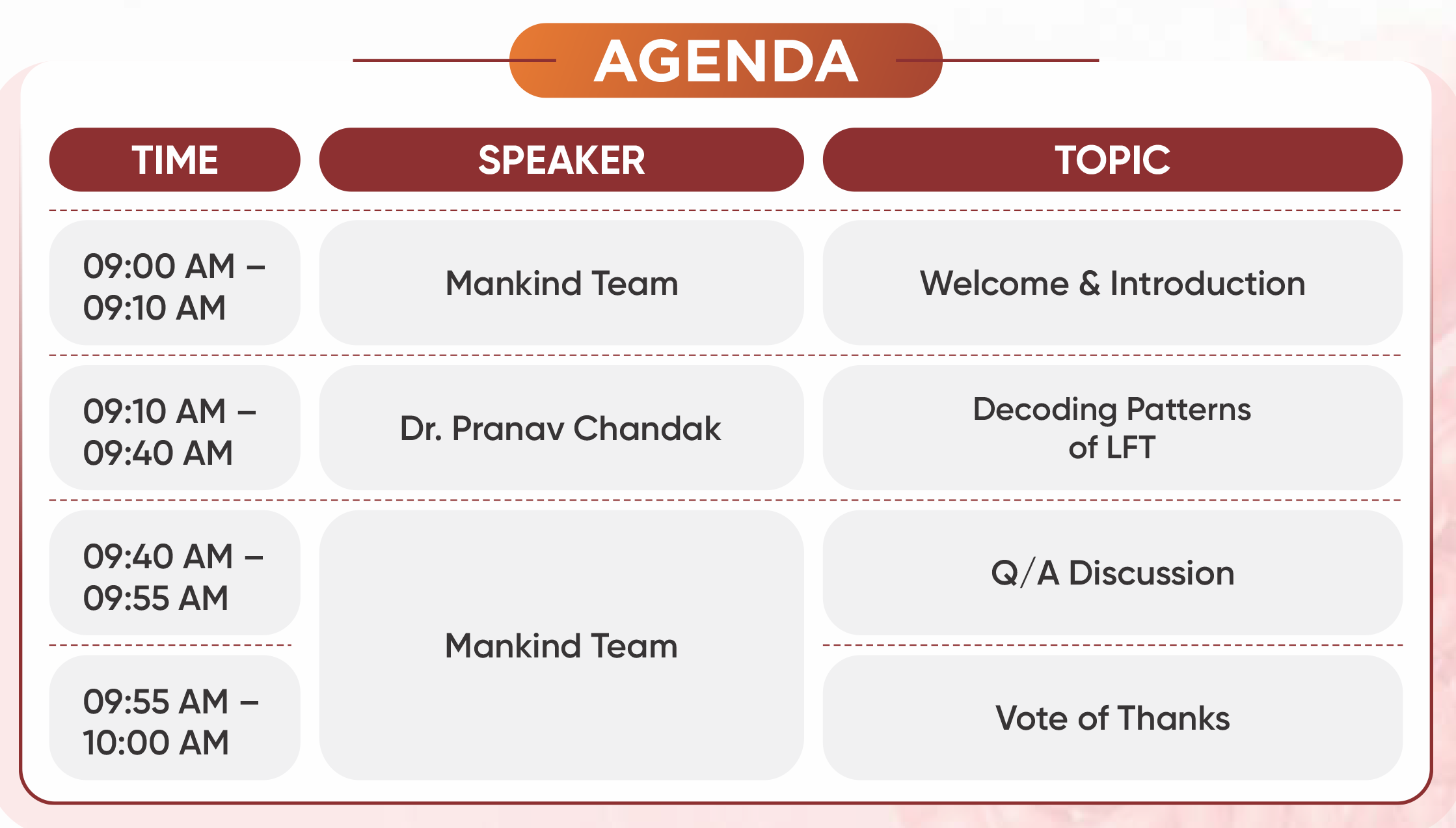 Agenda